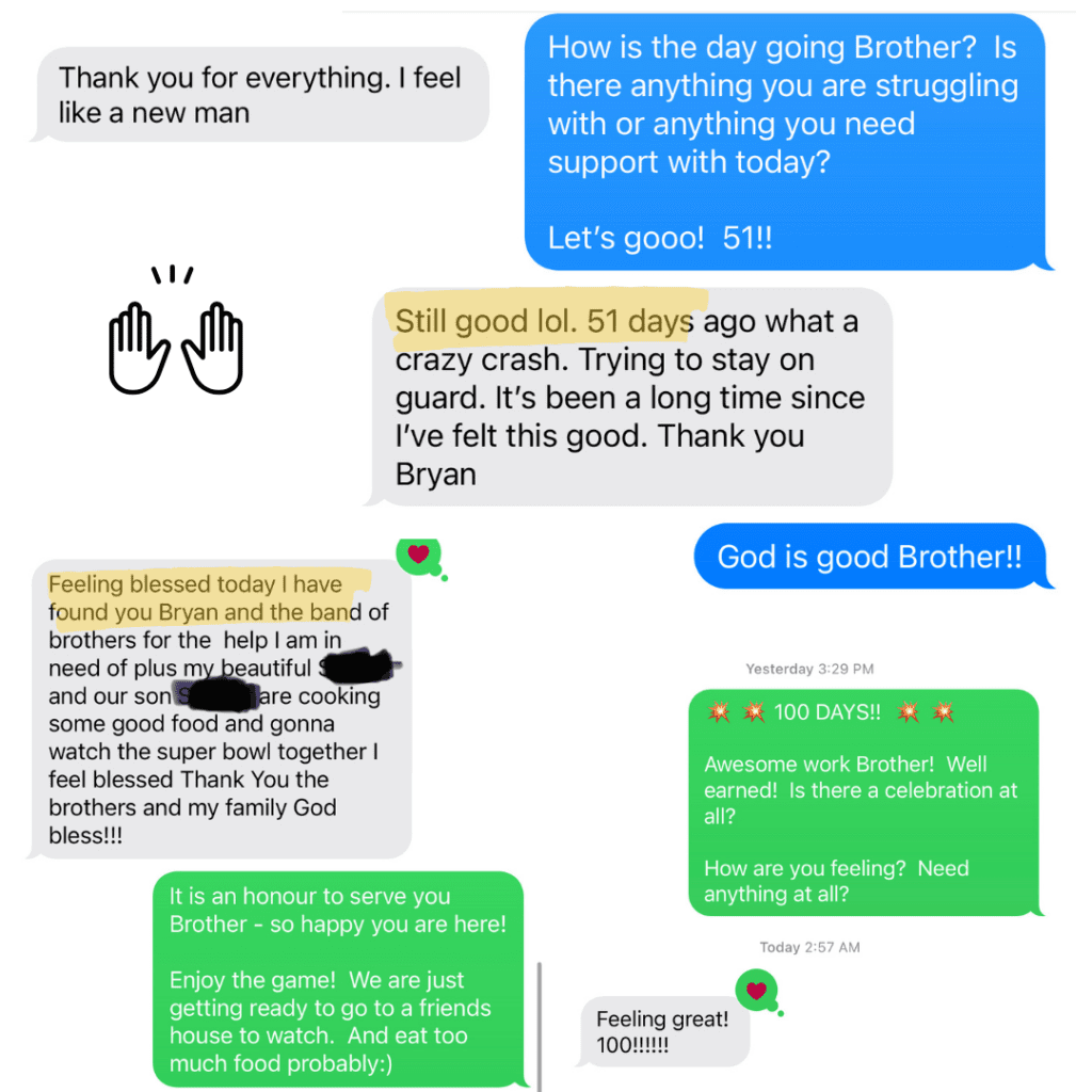 Husband sharing his story of accountability