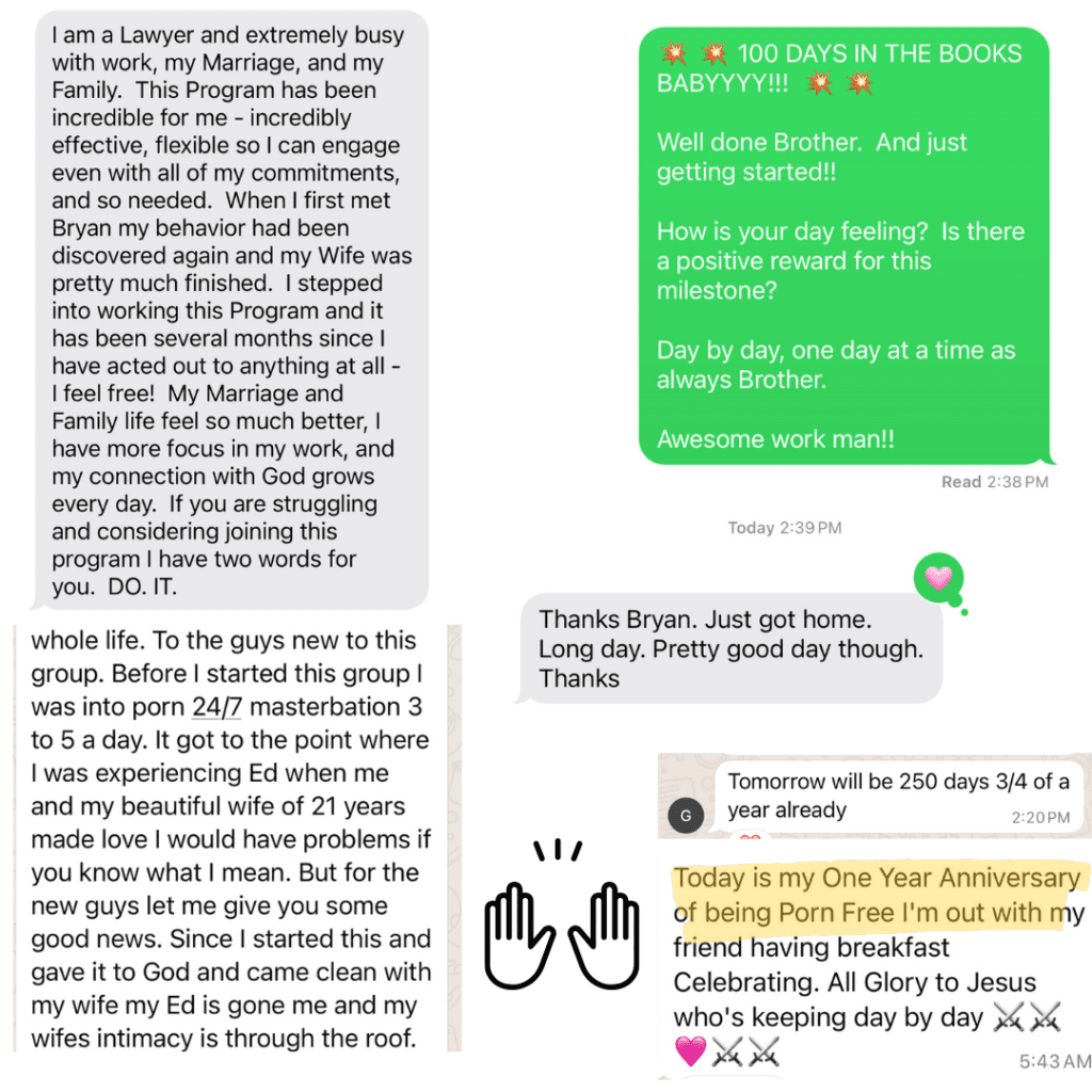 Testimonial about the power of accountability and personalized coaching in overcoming addiction.